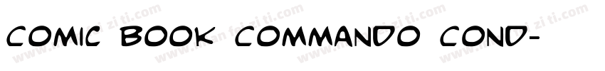 Comic Book Commando Cond字体转换